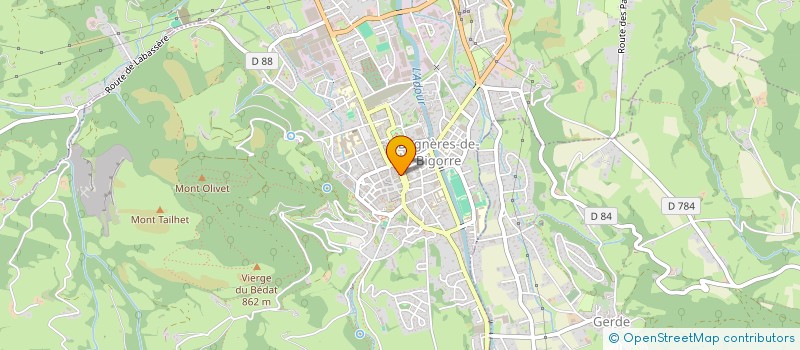 localisation de l'entreprise MADAME FLAVIE GODELU à BAGNERES-DE-BIGORRE