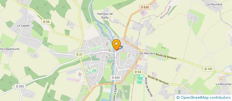 localisation de l'entreprise MADAME FLAVIE GOSSELIN  RUGLES