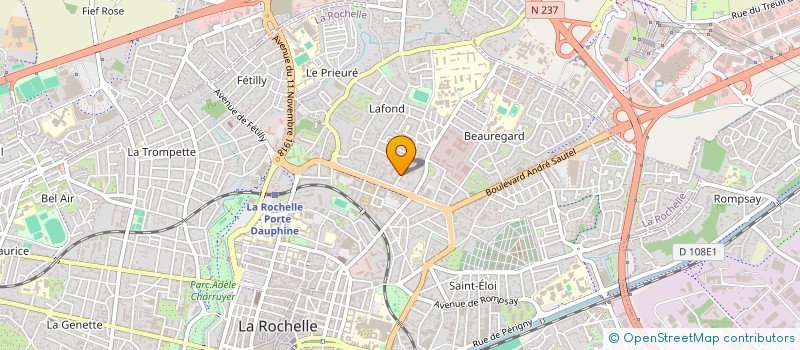 localisation de l'entreprise MADAME FLAVIE GRAND  LA ROCHELLE