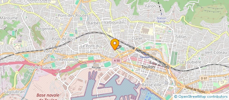 localisation de l'entreprise MADAME FLAVIE GUEIRARD  TOULON