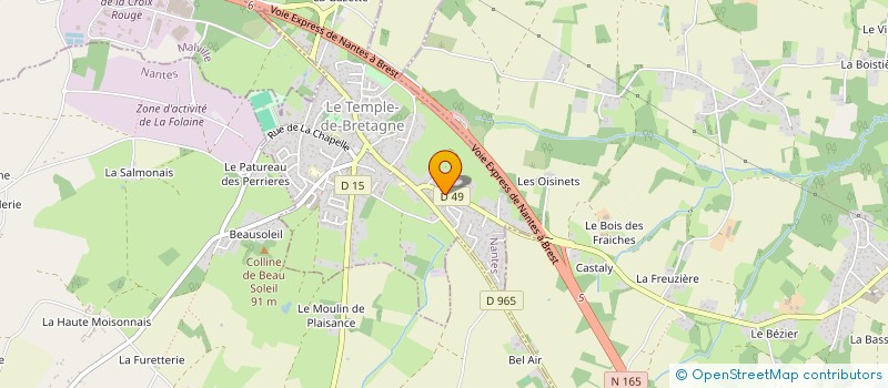 localisation de l'entreprise MADAME FLAVIE GUINARD  LE TEMPLE-DE-BRETAGNE