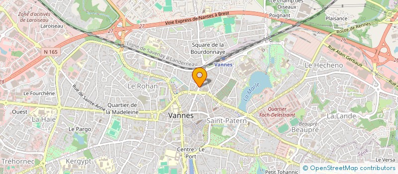 localisation de l'entreprise MADAME FLAVIE JAOUEN  VANNES