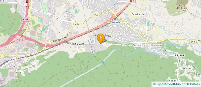 localisation de l'entreprise MADAME FLAVIE JOUANNO CADOT  SIMIANE-COLLONGUE