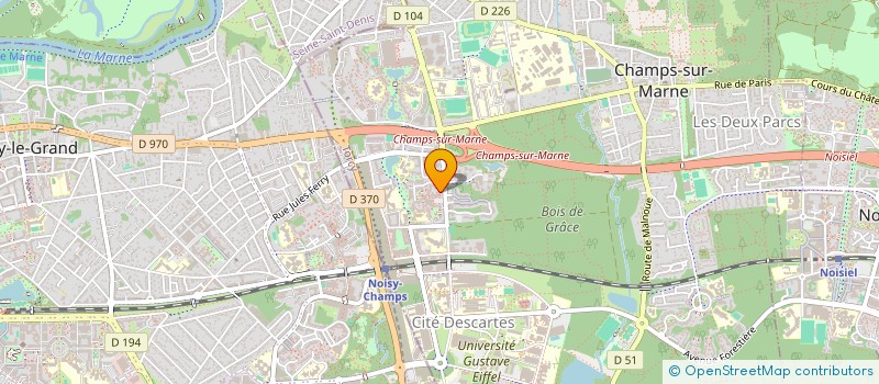 localisation de l'entreprise MADAME FLAVIE JOURNET  CHAMPS-SUR-MARNE