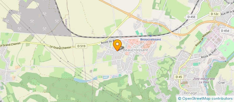 localisation de l'entreprise MADAME FLAVIE LAMPREIA  BEAUCROISSANT