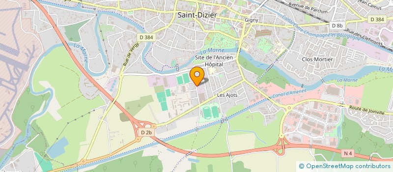 localisation de l'entreprise MADAME FLAVIE LARUE à SAINT-DIZIER