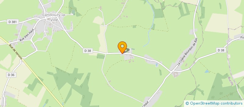localisation de l'entreprise MADAME FLAVIE LAVENANT  LANDOUZY-LA-VILLE