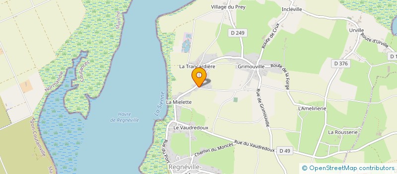 localisation de l'entreprise MADAME FLAVIE LE COMTE  REGNEVILLE-SUR-MER