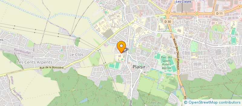 localisation de l'entreprise MADAME FLAVIE LEBRET  PLAISIR