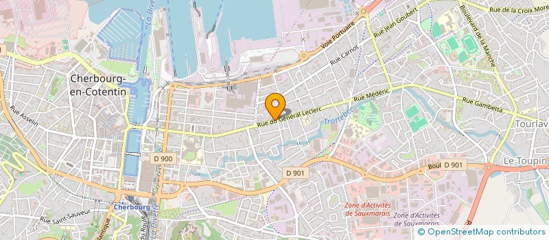 localisation de l'entreprise MADAME FLAVIE LECERF  CHERBOURG-EN-COTENTIN