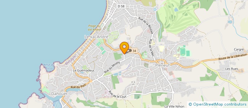 localisation de l'entreprise MADAME FLAVIE LECUYER  PLENEUF-VAL-ANDRE
