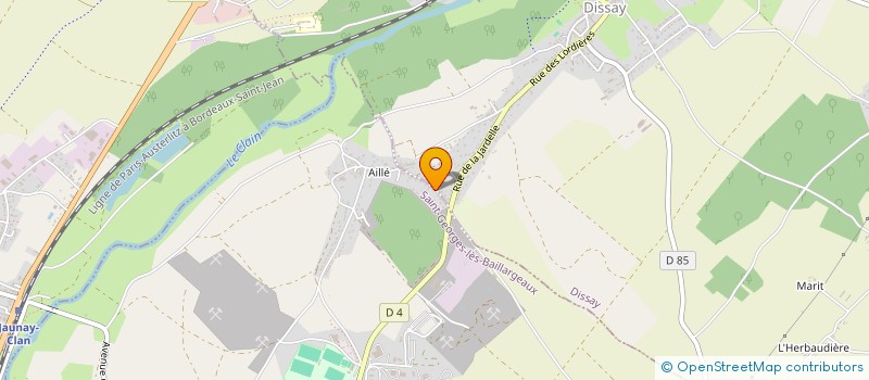 localisation de l'entreprise MADAME FLAVIE LEQUERRE  SAINT-GEORGES-LES-BAILLARGEAUX