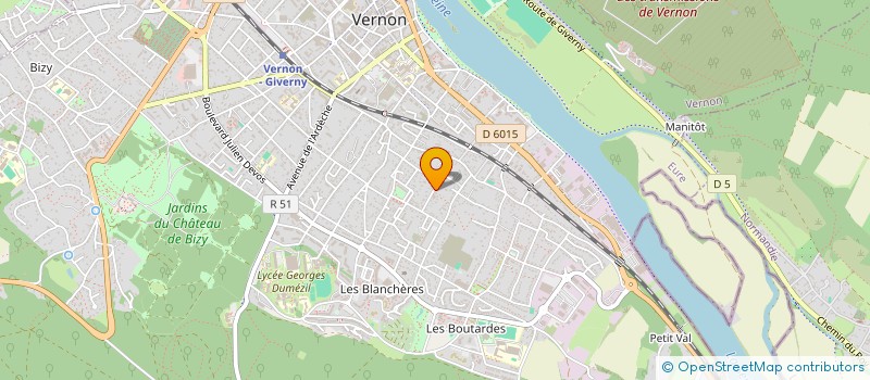 localisation de l'entreprise MADAME FLAVIE LOSHOUARN  VERNON