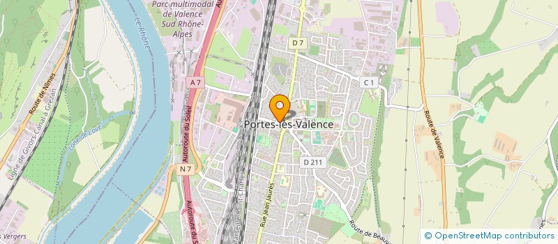 localisation de l'entreprise MADAME FLAVIE LOUVAT  PORTES-LES-VALENCE