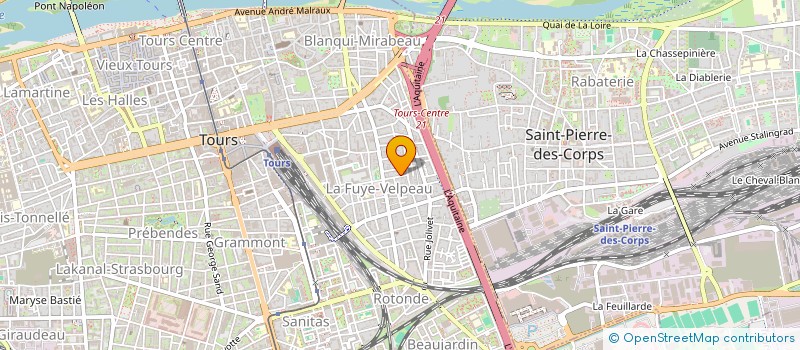 localisation de l'entreprise MADAME FLAVIE MARTIN  TOURS