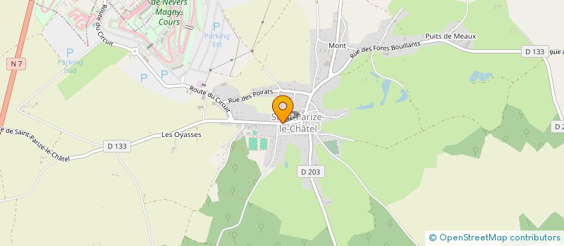 localisation de l'entreprise MADAME FLAVIE MARY  SAINT-PARIZE-LE-CHATEL