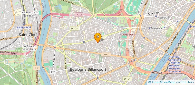 localisation de l'entreprise MADAME FLAVIE MOREAUX à BOULOGNE-BILLANCOURT