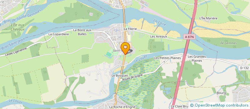 localisation de l'entreprise MADAME FLAVIE OGER  LES PONTS-DE-CE