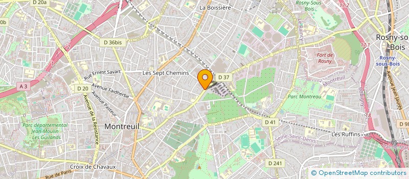 localisation de l'entreprise MADAME FLAVIE PIGNARD  MONTREUIL