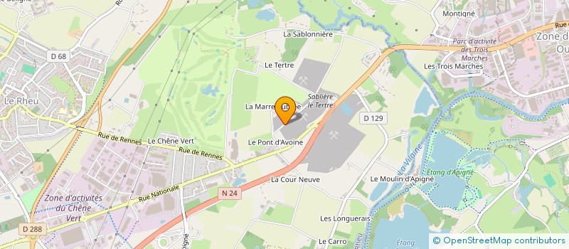 localisation de l'entreprise MADAME FLAVIE PIPET  LE RHEU