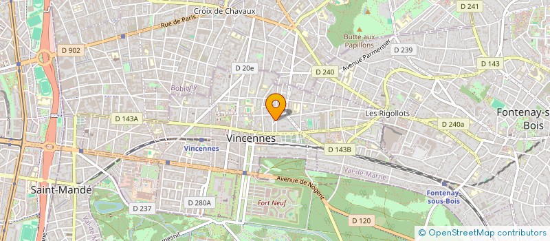 localisation de l'entreprise MADAME FLAVIE POTTIER à VINCENNES