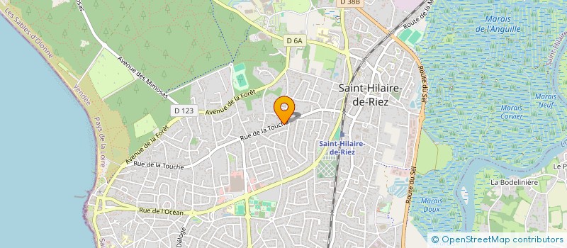 localisation de l'entreprise MADAME FLAVIE ROBERT à SAINT-HILAIRE-DE-RIEZ