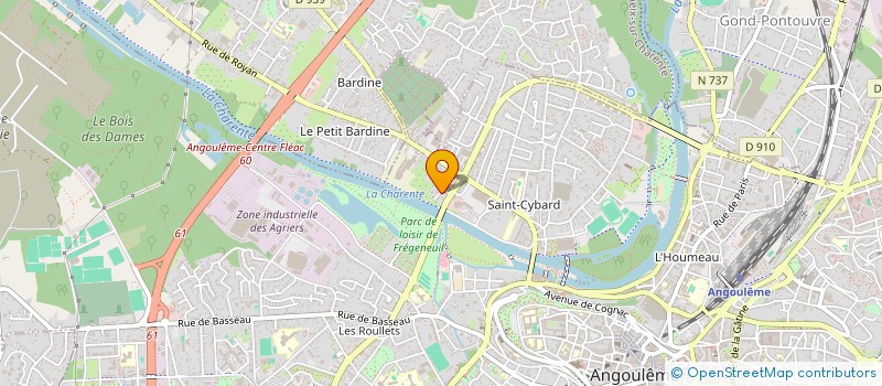 localisation de l'entreprise MADAME FLAVIE ROGET à ANGOULEME