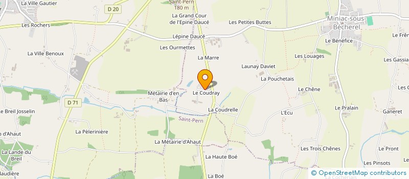 localisation de l'entreprise MADAME FLAVIE ROLLAND  MINIAC-SOUS-BECHEREL