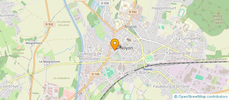 localisation de l'entreprise MADAME FLAVIE SCHMIED à NOYON