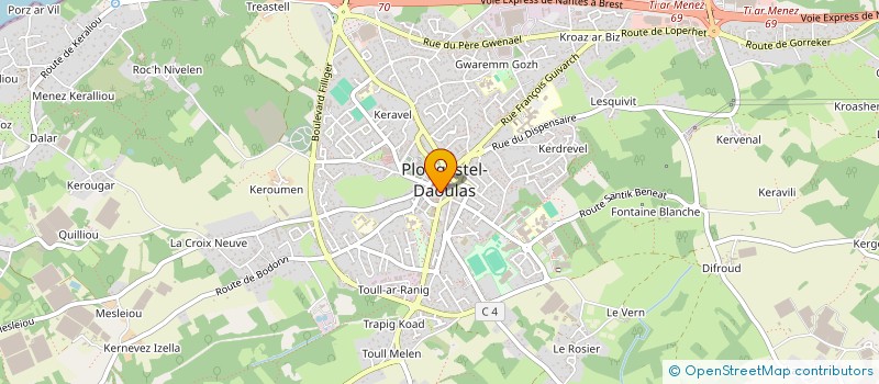 localisation de l'entreprise MADAME FLAVIE TALARMIN à PLOUGASTEL-DAOULAS