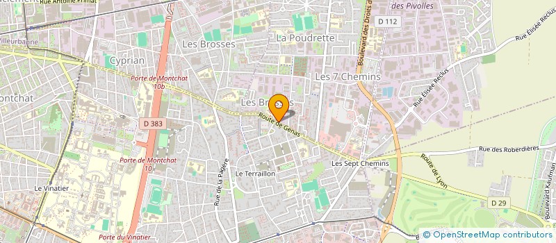 localisation de l'entreprise MADAME FLAVIE TERRASSE  VAULX-EN-VELIN