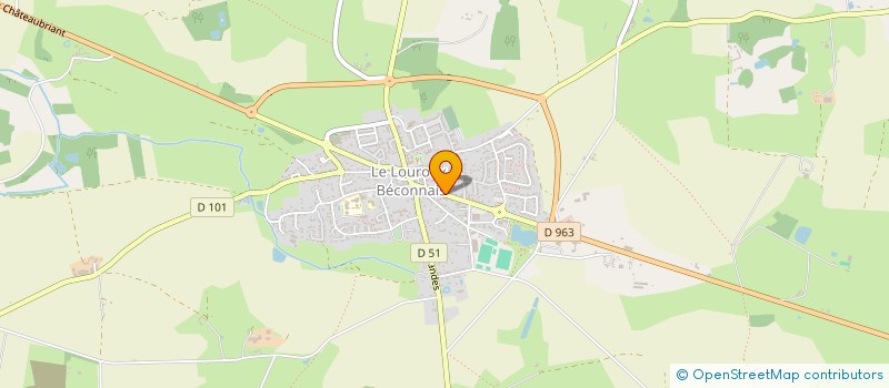 localisation de l'entreprise MADAME FLAVIE TESTAS  VAL D'ERDRE-AUXENCE