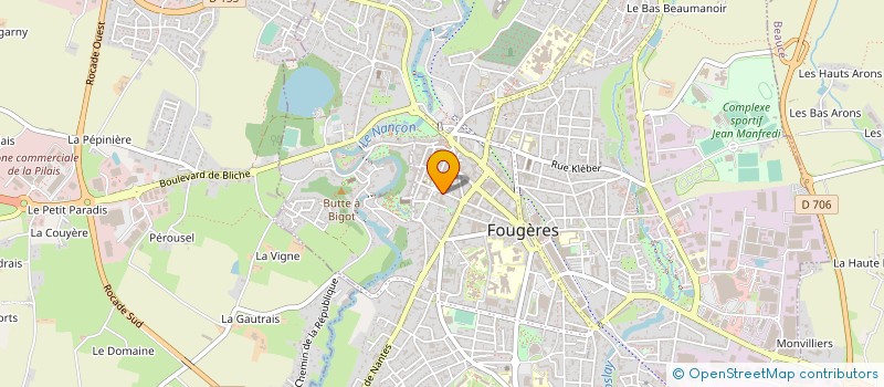 localisation de l'entreprise MADAME FLAVIE TORET à FOUGERES