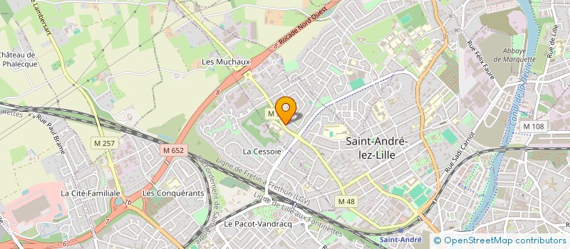 localisation de l'entreprise MADAME FLAVIE TREFERT à SAINT-ANDRE-LEZ-LILLE