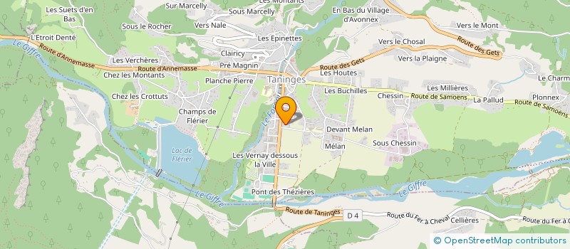 localisation de l'entreprise MADAME FLAVIE TRINCAZ  TANINGES