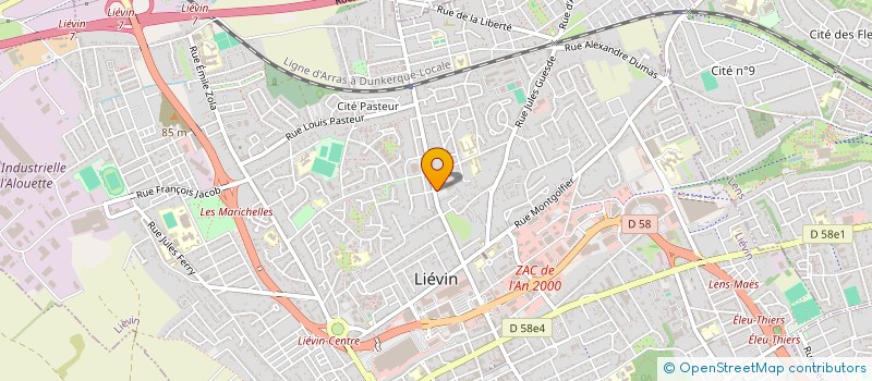 localisation de l'entreprise MADAME FLAVIE VEILLARD  LIEVIN