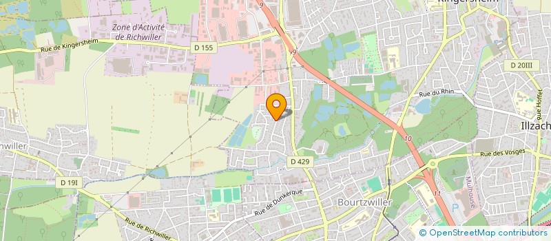 localisation de l'entreprise MADAME FLAVIE WIOTTE  KINGERSHEIM