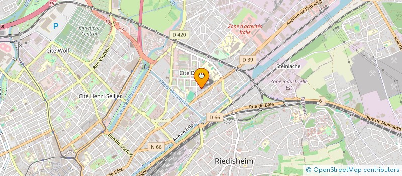 localisation de l'entreprise MADAME FLAVIENNE CHOUTA NGAHA  MULHOUSE