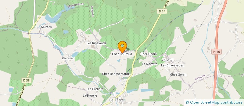 localisation de l'entreprise MADAME FLAVY DJOURKOVITCH à REIGNAC