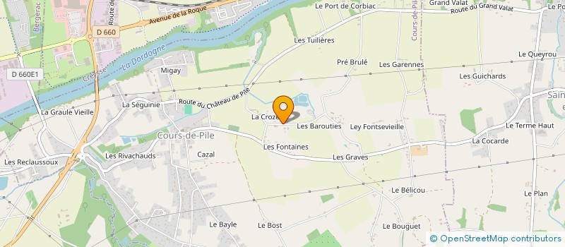 localisation de l'entreprise MADAME FLAVY PERIN  COURS-DE-PILE