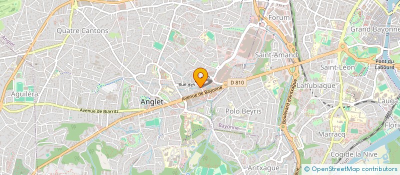 localisation de l'entreprise MADAME FLAVYE BORYS  ANGLET