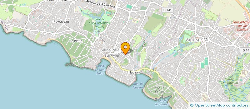 localisation de l'entreprise MADAME FLAVYE HALPHEN  SAINT-PALAIS-SUR-MER