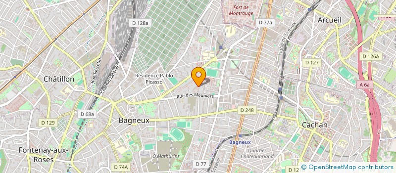 localisation de l'entreprise MADAME FLEUR ALANMANOU  BAGNEUX