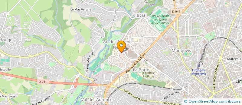 localisation de l'entreprise MADAME FLEUR BOISARD  LIMOGES