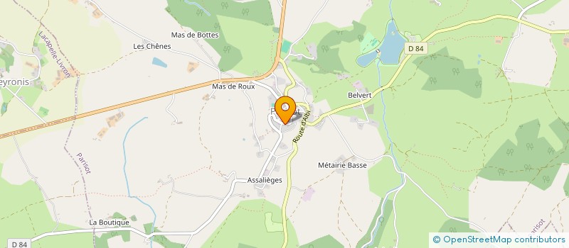 localisation de l'entreprise MADAME FLEUR BRESSANGES  PARISOT