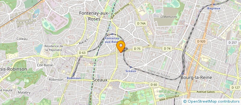 localisation de l'entreprise MADAME FLEUR DADJO à SCEAUX