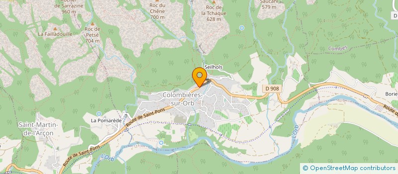 localisation de l'entreprise MADAME FLEUR DANIELE SIMONE VUYLSTEKER à COLOMBIERES-SUR-ORB