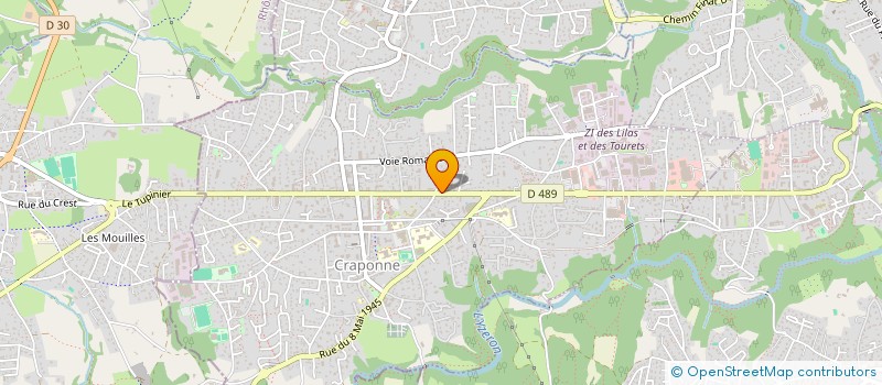 localisation de l'entreprise MADAME FLEUR GUILLEMAIN D'ECHON  CRAPONNE