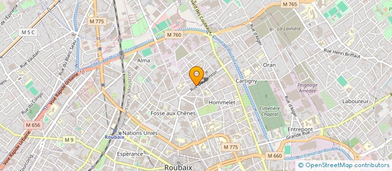 localisation de l'entreprise MADAME FLEUR LEGRAS à ROUBAIX