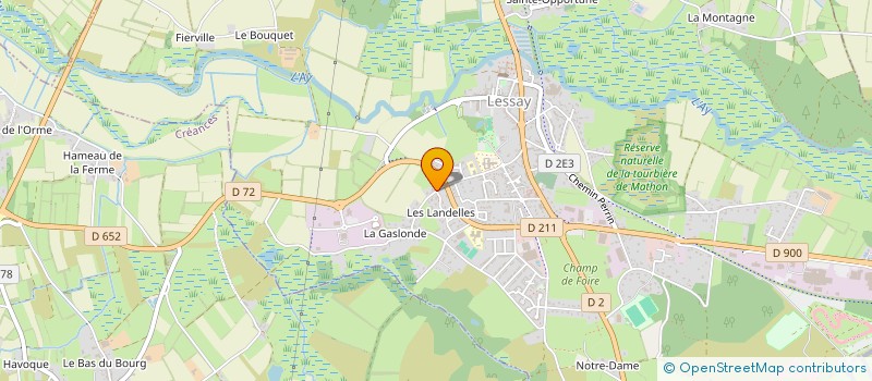 localisation de l'entreprise MADAME FLEUR LEMAITRE  LESSAY